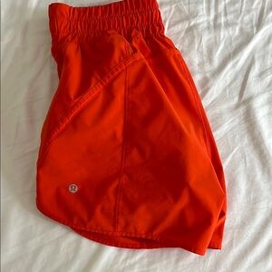 Vibrant Orange lululemon Shorts